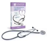 Стетофонендоскоп СФ-01 Адъютор с односторонней головкой Адъютор
