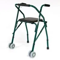 1. Ходунки с сидением FS 914 L Мега-Оптим 2-х колесные складные