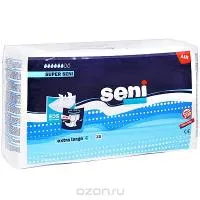 Подгузники SUPER SENI Extra Large дышащие 