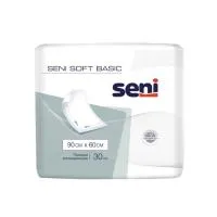 1. Пеленка гигиеническая Seni Soft BASIC 60 x 90 см одноразовая