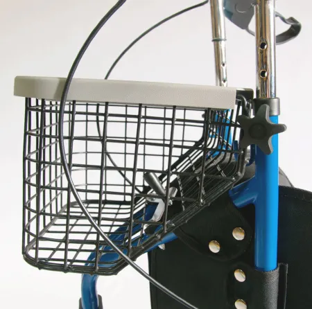 3. Ходунки-роллаторы FS969H на 3-х колесах прогулочные с корзинкой и сумкой складные