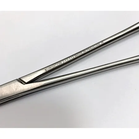 4. Зажим J-17-112 Surgicon зубчатый изогнутый 200 мм