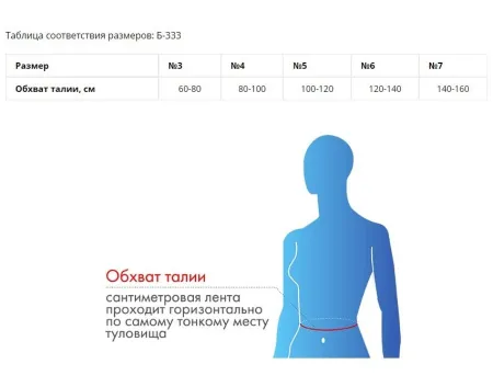 8. Бандаж послеоперационный абдоминальный Б-333 Крейт