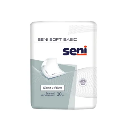 1. Пеленки Seni Soft Basic 60 x 60 см