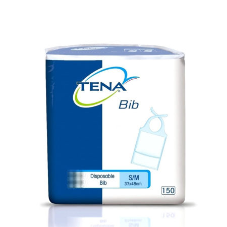 1. Нагрудники с карманом для кормления лежачих больных TENA Bib одноразовые