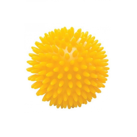 1. Мяч массажный игольчатый массажер желтый Ортосила L 0108 диаметр 8 см