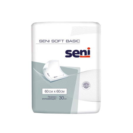 1. Пеленки Seni Soft Basic 60 x 60 см