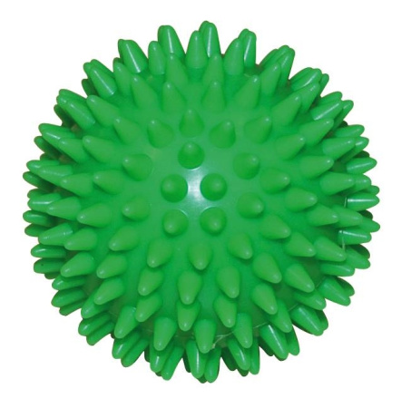 1. Мяч массажный с шипами зеленый Ортосила L 0107 игольчатый массажер диам. 7 см