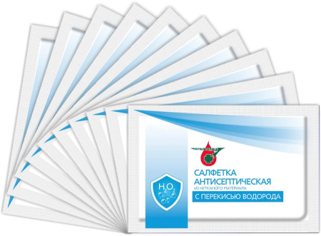 Салфетка с перекисью 13*18