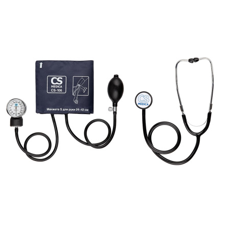 1. Тонометр CS Medica CS-106 механический фонендоскоп в комплект