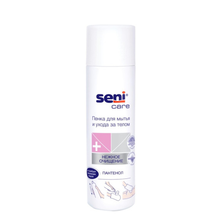 1. Пенка Seni Care для мытья и ухода за телом